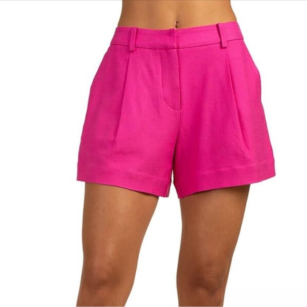 Trina Turk Women's Twill Tailored Short Sunset Pink NWT Size 12